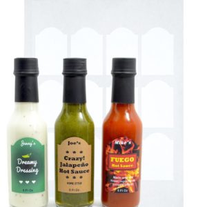 Printable hot sauce bottle labels